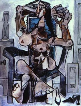  man - Seated Nude Woman II 1959 Pablo Picasso